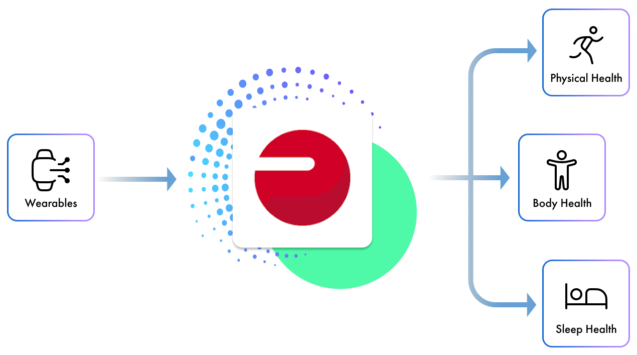 Polar data flow — sources to health pillars